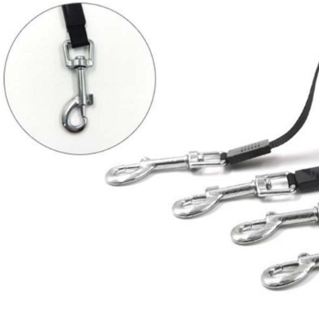 Dog Leash, Retractable, 5m, Blue, for Small to Medium Dogs, One-Touch Automatic Retraction