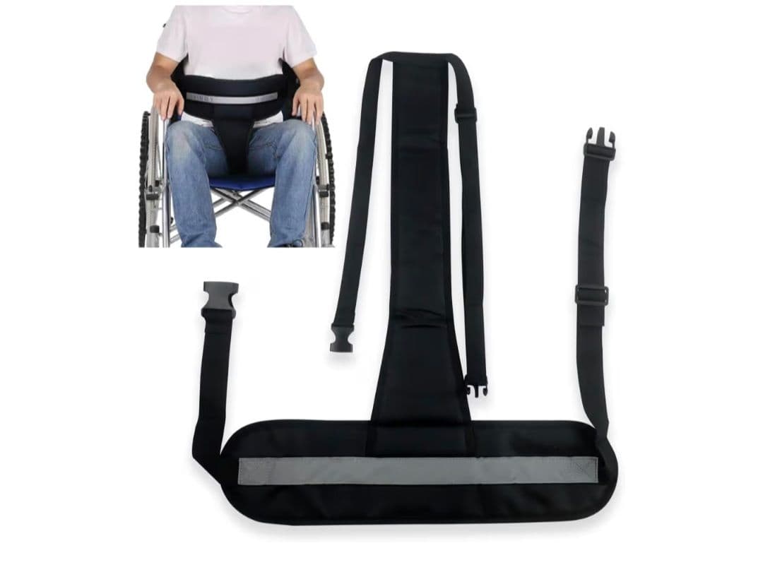 Wheelchair Fall Prevention Belt - Black