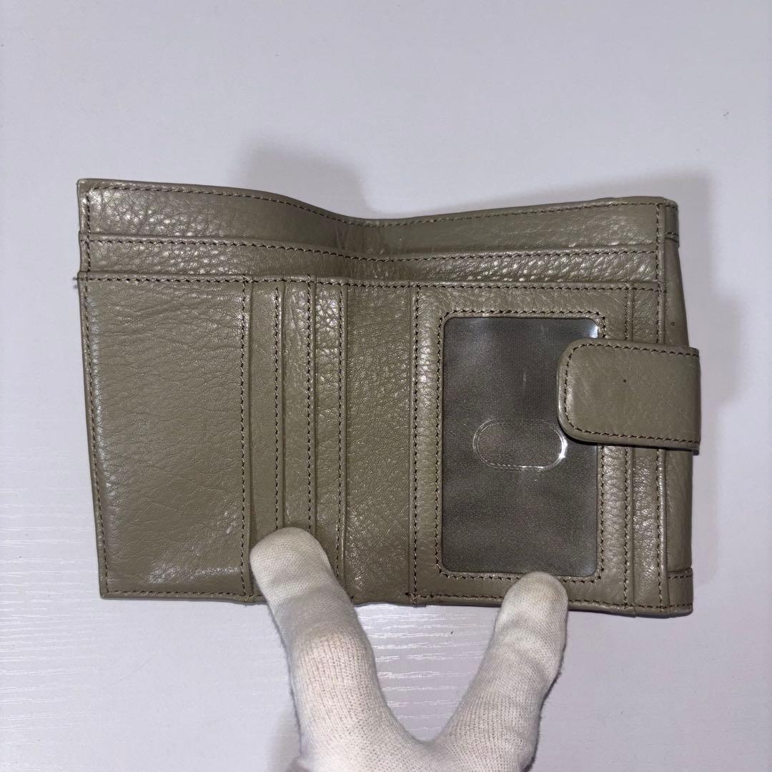 0039 TORY BURCH Amanda Gold TT Logo Folding Wallet