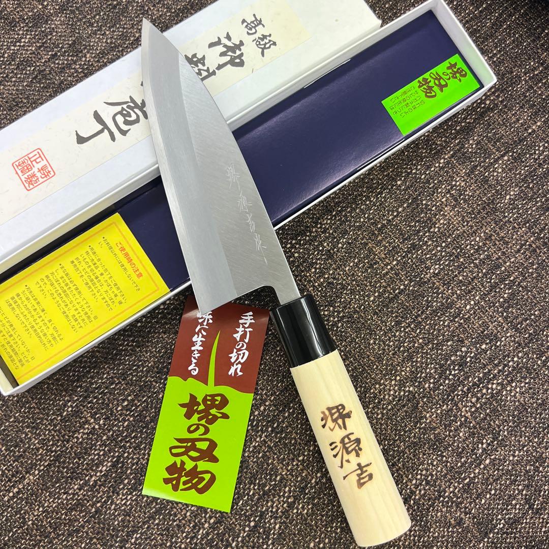 ★New, Free Shipping★ Sakai Uchihamono Left-Handed, Left Single-Bevel Hagane Forged Deba Knife 150mm (5 inches) in Sakai Gift Box