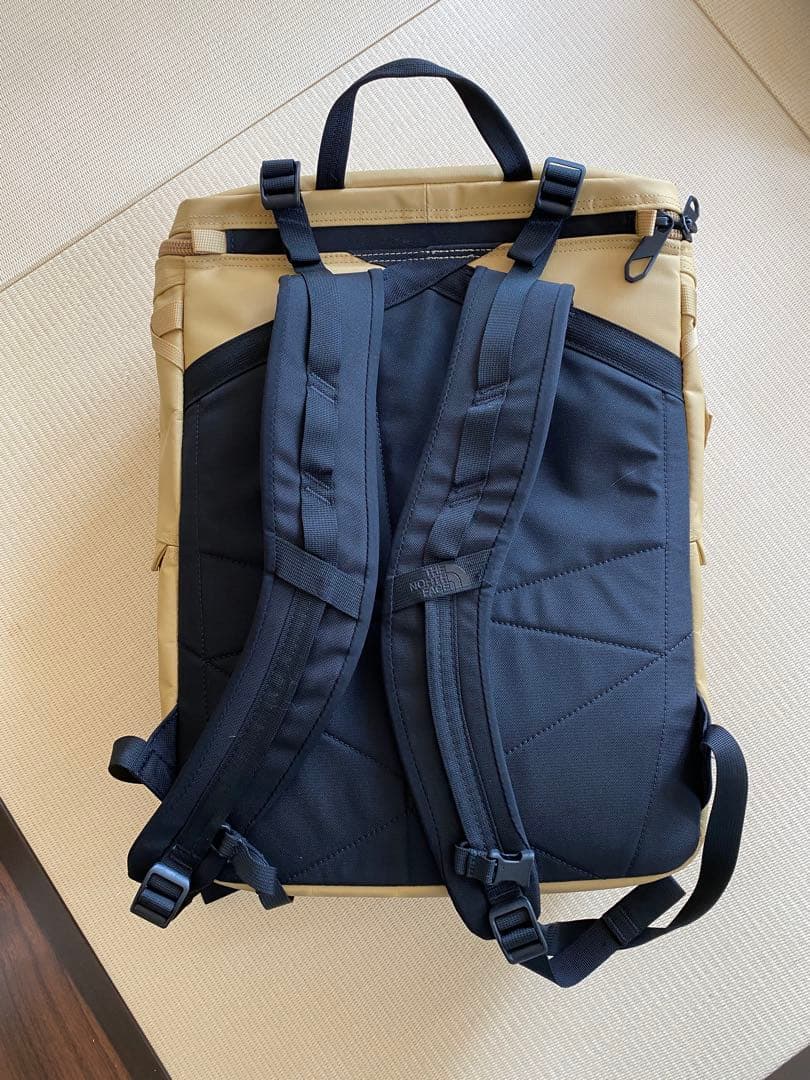 beige backpack