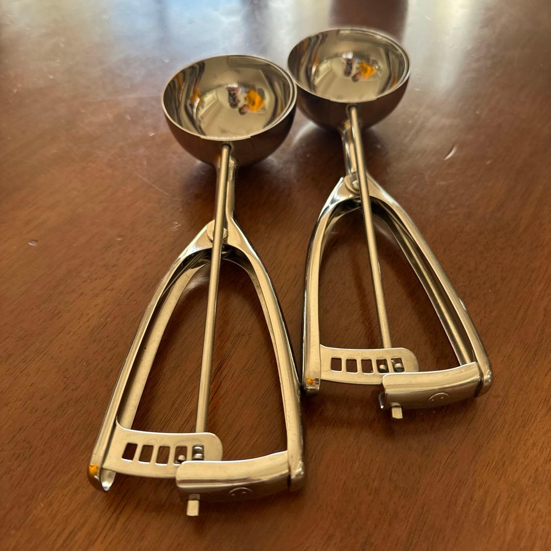 INOX Stainless Steel Ice Cream Scoop, Size 10, Set of 2